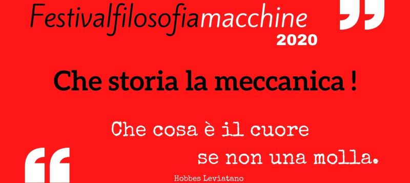 Festival filosofia 2020 Macchine